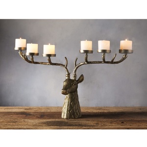 Portavelas de Reno Metálico Vintage, Decoración para Árbol de Navidad, Hecho a Mano, Ecológico, Duradero, Acabado Plateado, Tamaño Personalizable - Product Image 6