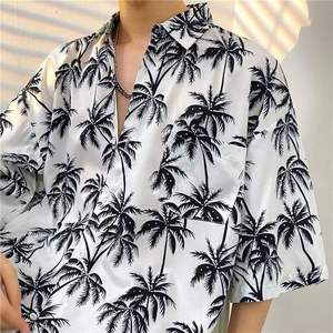 เสื้อเชิ้ตฮาวายผู้ชาย OEM/ODM แขนสั้นสำหรับฤดูร้อน คุณภาพสูง เป็นมิตรกับสิ่งแวดล้อม แห้งเร็ว ผลิตจากผ้าสแปนเด็กซ์/โพลีเอสเตอร์ เสื้อลำลองสำหรับผู้ชาย - Product Image 6