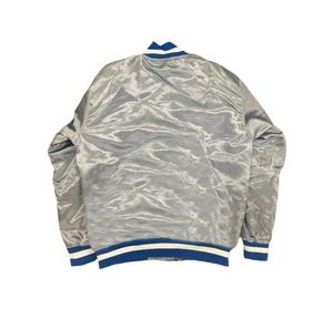 แจ็กเก็ตเบสบอลผ้าซาตินมหาวิทยาลัยมหาวิทยาลัยแจ็กเก็ตเบสบอลระบายอากาศได้ดีไซส์ใหญ่พิเศษสำหรับฤดูหนาว - Product Image 4