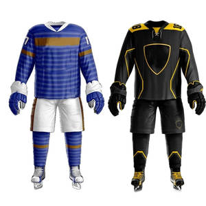 Maillots de hockey sur glace personnalisés en gros pour adultes – Logo appliqué, uniforme sportif d'entraînement d'équipe - Product Image 1