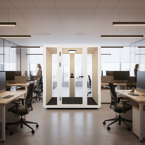 Duo HIPOD Cabines Acoustiques de Bureau – Mobilier Intérieur pour Cabines Téléphoniques – Espace de Travail Amélioré pour une Meilleure Expérience au Bureau - Product Image 3