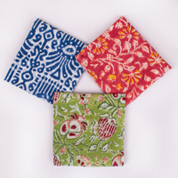 Bandana carré en coton de luxe, motif floral ethnique western, motif dessiné à la main, multifonctionnel, durable