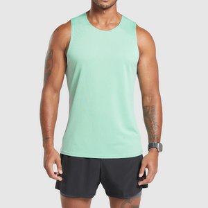 Débardeur col rond uni respirant en tricot pour tenue décontractée - Product Image 1