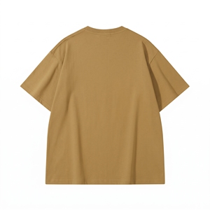 T-shirt surdimensionné en jersey de coton personnalisé 220 grammes pour hommes, femmes et enfants, col rond décontracté, doux, respirant, manches courtes, vêtements OEM - Product Image 2