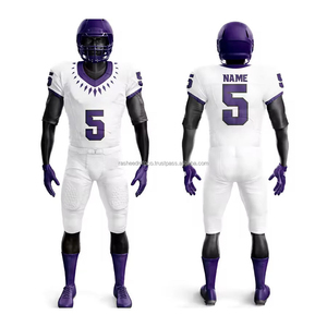 Best Seller High Quality American Football Uniforms Factory Price Plus Size All <b>Colour</b> Fashionable Sublimation Breathable <b>Sets</b> - Product Image 4