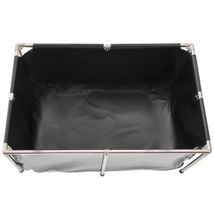Vasca per Pesci Fuori Terra in PVC Canvas da 475 Litri con Pannello Trasparente, Vasca Rettangolare per Koi e Pesci Rossi con Motivo a Quadretti - Product Image 1