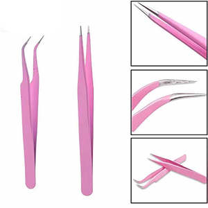 OEM Design Professional Set for Anti Slip Premium Series Velvet Touch Tweezer Gilded <b>Edge</b> <b>Tools</b> Anti Static Master Fan Maker - Product Image 3