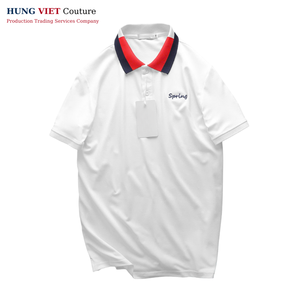 Algodón de alta calidad para hombres para Polo verano manga corta sólido liso estilo de negocios logotipo bordado personalizado al por mayor Knitte - Product Image 1