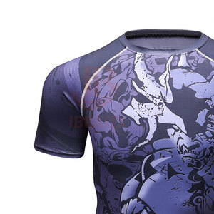 เสื้อยืดพิมพ์ลายซับลิเมชั่นหลากสีทรงหลวม 100% ผ้าฝ้าย เสื้อยืดแขนสั้นสำหรับฤดูร้อนสำหรับผู้ชาย - Product Image 4