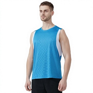 Vente en gros de débardeurs pour hommes en maille personnalisée, décontractés, 100% polyester, respirants et à séchage rapide - Product Image 6