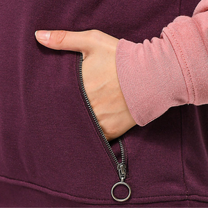 Nouveau sweat à capuche pour femme, respirant, séchage rapide, 100 % coton molletonné, manches longues, imprimé color block, brodé, avec cordon de serrage, grande taille - Product Image 2