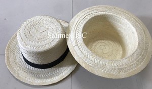 Wholesale Boater Straw <b>Hat</b> Palm Leaf for Men Accessories with Customized <b>Band</b> from Factory Of Straw <b>Hats</b> Cheapest in Vietnam - Product Image 6