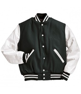 Letterman Chenille Patches Jacket Custom Logo Letterman Jacket Baseball Lather Streetwear Coat Varsity Bomber Jacket for <b>Men</b> - Product Image 3