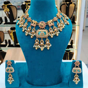 Conjunto de Collar con Cuentas de Piedra y Perlas Heritage Pota 10575473MG, Accesorio de Moda - Product Image 1
