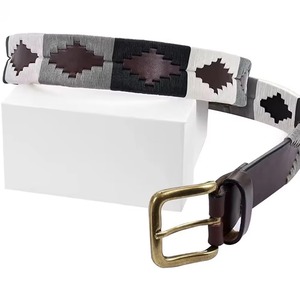 Elegante Cinturón de Polo Ecuestre Hecho a Mano para Hombre, Cuero Suave, Hebilla de Aleación, Duradero, Transpirable, Ligero, 3.5cm de Ancho, Personalizable - Product Image 3