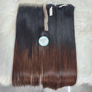 Vietnamese Virgin Remy Hair Extensions Machine Double Weft Raw 8-30 Inches Bone Straight Loose <b>Deep</b> <b>Wave</b> <b>Wig</b> - Product Image 1