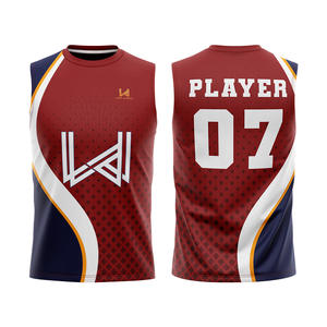 Camiseta de Práctica sin Mangas para Fútbol Americano 7on7 con Logotipo Personalizado, 100% Poliéster, Impresión por Sublimación, Transpirable y Ecológica - Product Image 6