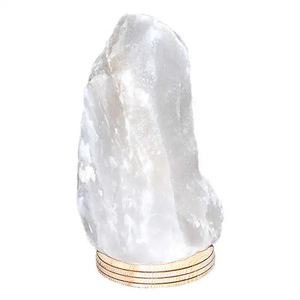 OEM Service OEM Size Private LabelPremium Himalayan White Salt Lamps High Quality Natural <b>Crystal</b> Home Décor with Custom Logo - Product Image 2