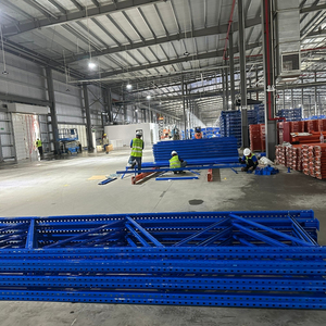 โครงเหล็กตั้งตรงสำหรับระบบจัดเก็บพาเลท โครงสร้างเหล็กแข็งแรงทนทานพร้อมเคลือบป้องกันการกัดกร่อนสำหรับคลังสินค้า - Product Image 5