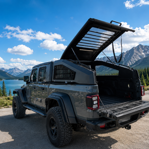 Toldo rígido ligero de aluminio estilo cuña para caja de camioneta Jeep Gladiator de 5 pies (cama corta), impermeable y con cerradura - Product Image 4