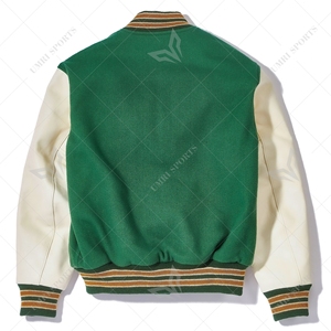 Veste universitaire oversize vintage cool pour femme, manches en cuir, rembourrage en coton respirant, manteau de baseball décontracté de printemps avec lettres - Product Image 2