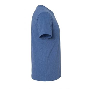 High Sales Custom Logo Blue Men's O-neck Shirts Vintage Selling Article High Quality <b>100</b>% Cotton <b>Polyester</b> Streetwear Breathable - Product Image 4