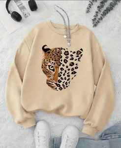 Sweat-shirt d'hiver pour femme en tissu polaire mélange polyester/coton de qualité supérieure pour le confort et le style - Product Image 3