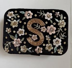 Beaded Jewelry Storage Box Handmade Decorative Gift Case Premium Craft Box Bulk Supply by whimsy art craft - Product Image 2