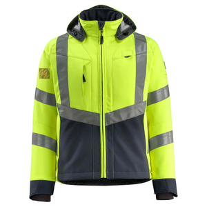 Wholesale Winter <b>Waterproof</b> Security <b>Jackets</b> Men <b>Hi</b> <b>Vis</b> Custom Construction Workwear Security Reflective Tape Safety <b>Jacket</b> - Product Image 1