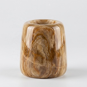 Natural Polished Onyx Tealight Holder Handmade Round Votive <b>Candle</b> <b>Refillable</b> Wholesale Custom Logo Impex Pakistan Top Products - Product Image 4