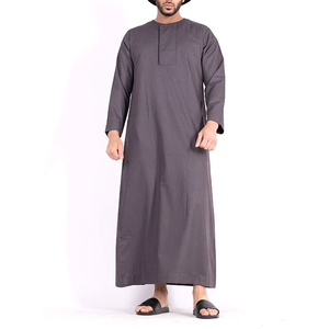 Vente en gros 2026 : Jubbah, Daffah Thobe et Abaya pour hommes musulmans, vêtements islamiques saoudiens arabes à manches longues - Product Image 6