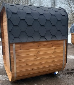 Sauna Tradizionale da Giardino |   Porta in Vetro Temperato, Struttura in Legno Massello |   Personalizzazione e Configurazione del Legno con Tinte - Product Image 4