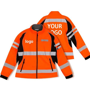 Men's High Visibility Class 3 Waterproof Polyester Rip-Stop Work Jacket Reflective <b>Strips</b> Zipper Closure CE Certified Needle - Product Image 4