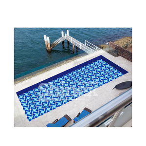 Azulejos para Piscina con Diseño Geométrico Intrincado para Villas y Escuelas, Acabado Antideslizante para Mayor Seguridad en Paredes Interiores - Product Image 1
