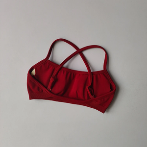 Soutiens-gorge de sport sans couture anti-choc pour femme, avec dos élégant, hauts de yoga, tops courts de sport, tenue de fitness avec effet froncé aux fesses - Product Image 4