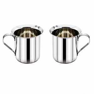 Custom Logo Wholesale Food Grade Stainless Steel Coffee Mug With Handle Mirror Double Wall Metal Tea <b>Cup</b> <b>Set</b> For Home Office - Product Image 1