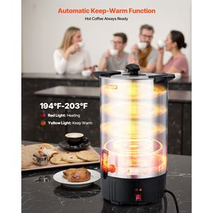 Commercial 100 Cup 15L Stainless Steel Coffee <b>Urn</b> Dispenser Quick-Brewing Dripless Faucet <b>Large</b> Capacity Hot Beverage Machine - Product Image 4