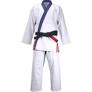 Kimono de Jiu Jitsu Brasileño Blanco Premium, 100% Algodón, para Entrenamiento de BJJ, Academia, Competencia, Fabricante de Uniformes Personalizados - Product Image 1