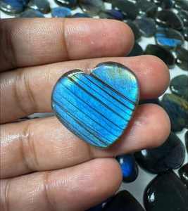 Cabujón de labradorita natural, lote al por mayor de gemas de labradorita, cabujón hecho a mano, formas mixtas ovaladas y de pera, gemas para joyería. - Product Image 1