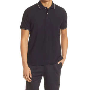 Nouveau polo décontracté pour homme, été, manches courtes, coton, boutonné - Product Image 1