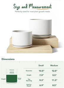 Pot de fleurs décoratif en céramique au design contemporain, pot de fleurs en céramique de haute qualité pour une présentation élégante des plantes - Product Image 4