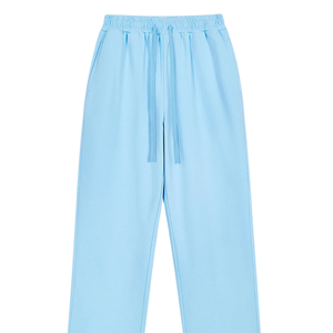 Pantalon large pour homme en gros, taille élastique personnalisée avec cordon de serrage, coupe droite décontractée, poches latérales, poche plaquée arrière, style décontracté - Product Image 4