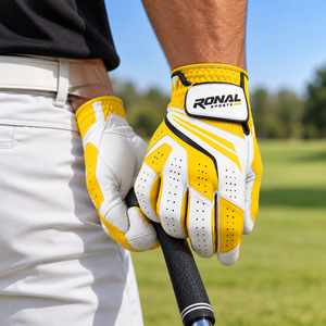 Manufacturer Custom Wholesale LOGO Golf Gloves Cabretta Leather for Women Men Kid Golf Sheepskin Golf Gloves - Product Image 4