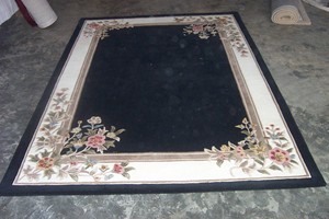 Alfombra Aubusson de Lana Hecha a Mano de Lujo – Alfombra Tradicional de Estilo Francés Hecha en India - Product Image 4