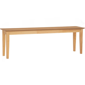Sleek Minimalist Wooden Kitchen <b>Bench</b> Long <b>Indoor</b> Entryway Seat for Home Hallway and Kitchen - Product Image 3