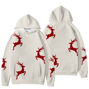 Personalizado Otoño Navidad Impreso Regular Manga Casual Pullover Sudadera con capucha para hombres Hip Hop Estilo Impermeable Ecológico Sudadera con capucha - Product Image 5