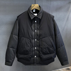 Veste longue et fine pour homme de haute qualité, imperméable, style tendance, logo personnalisé, prix de gros, tailles sur mesure, brillante - Product Image 3