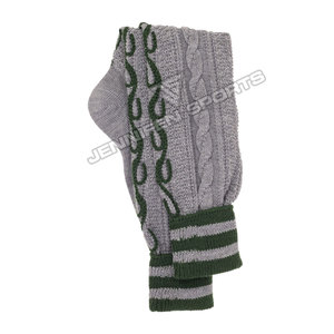 <b>Men</b> Bavarian Traditional <b>Winter</b> <b>Socks</b>-Crew Length Anti-Bacterial & Quick Dry Light Gray Casual <b>Socks</b> Wool/Spandex Material - Product Image 3