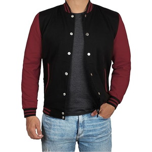 Custom Clothing OEM Manufacturer Tailor Made varsity jackets Private Label Supplier Zipped <b>Ring</b> Spun Cotton Varsity Jacket - Product Image 1
