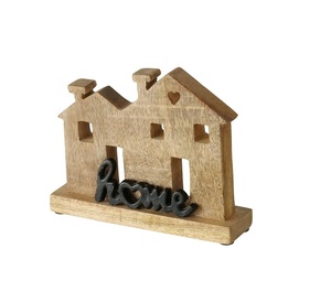 Décoration de Noël personnalisable en aluminium naturel et bois, ornement artisanal pour idées de décoration de salon - Product Image 1